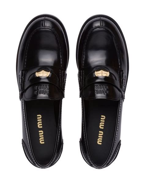 penny loafer miu miu|Miu Miu Penny Loafer (Women) .